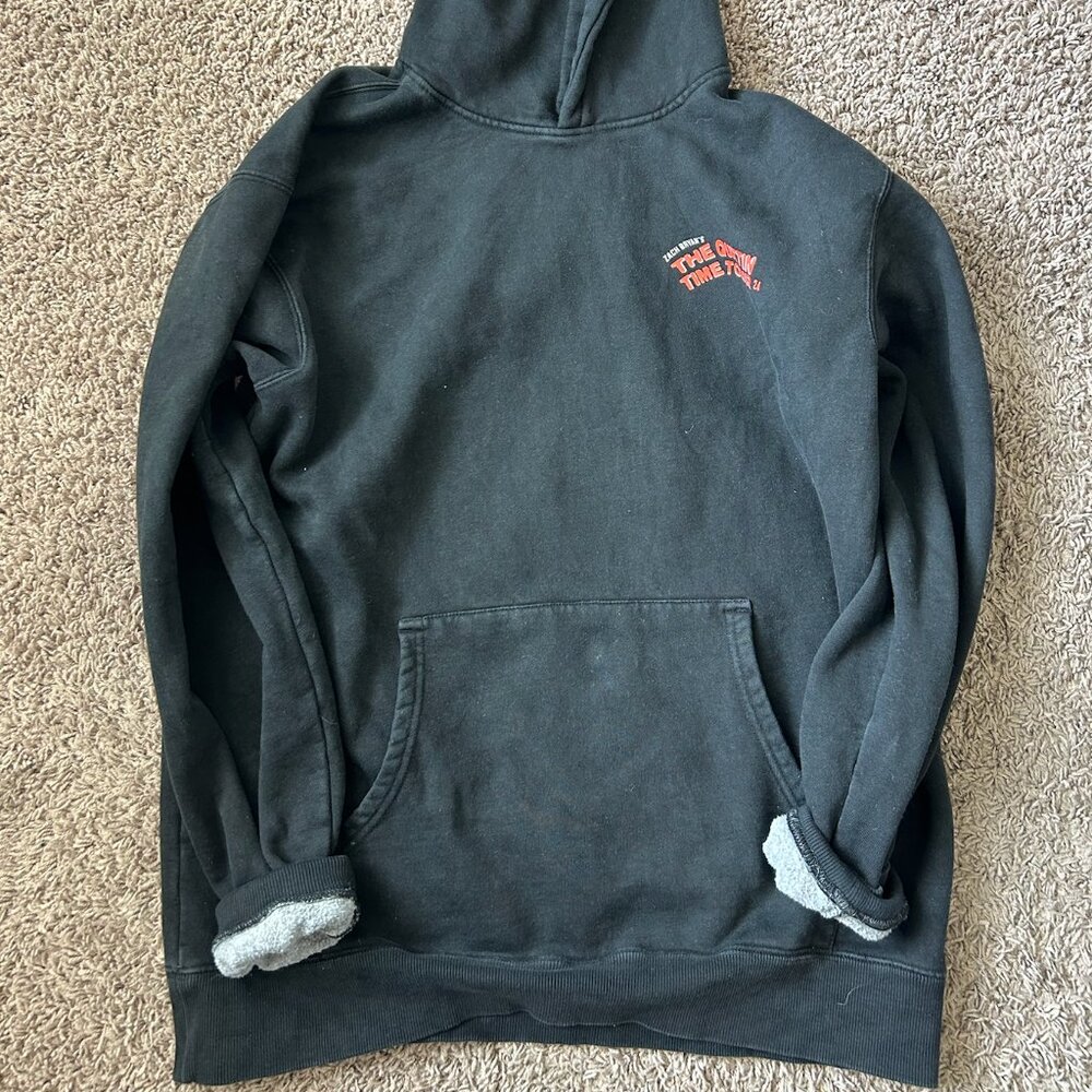 Zach Bryan Tour washed black hoodie